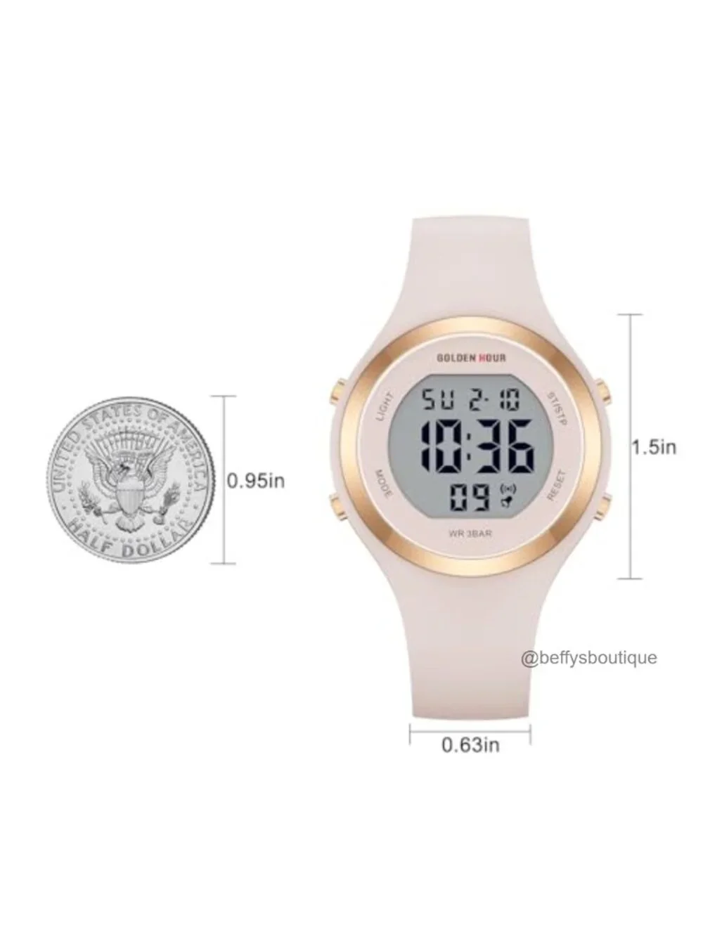 Waterproof Sports Digital Chronograph Silicone Strap Watch